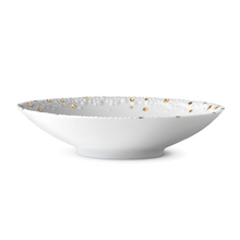 Load image into Gallery viewer, Haas Mojave White &amp; Gold Soup Plate
