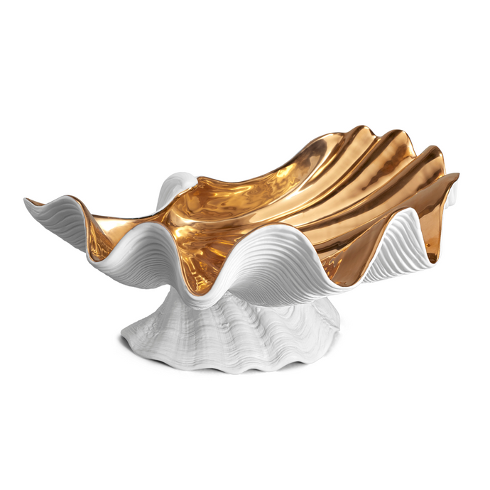 Neptune White & Gold X-Large Bowl