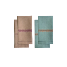 Load image into Gallery viewer, Cherry Blossom Pink &amp; Teal Guest Towels, Curated Set