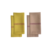 Load image into Gallery viewer, Cherry Blossom Amber &amp; Teal Guest Towels, Curated Set