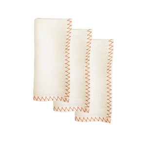 Zig Zag Amber Napkin, Set of 4