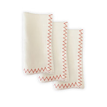 Load image into Gallery viewer, Zig Zag Amber Napkin, Set of 4