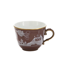 Load image into Gallery viewer, Oriente Italiano Castagna Coffee Cup &amp; Saucer, Set of 2