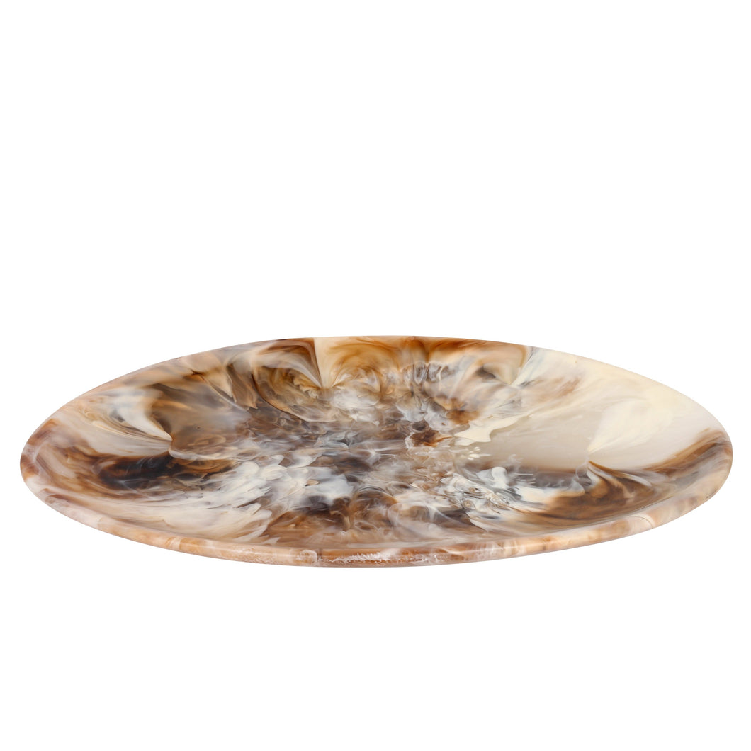 Long Light Horn Swirl Temple Platter