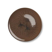 Load image into Gallery viewer, Birds of Paradise Brown Plates Set