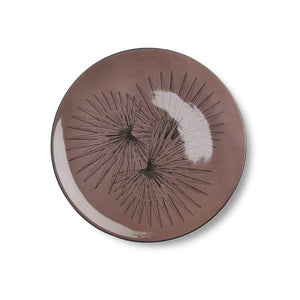 Birds of Paradise Mahogany Plate