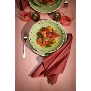 Linen Sateen Brick Tablecloth