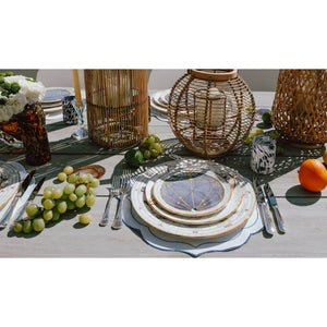 Macchia su Macchia Ivory & Blue Glass Mix, Set of 6