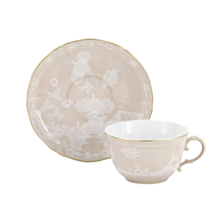 Load image into Gallery viewer, Oriente Italiano Meringa Tea Cup &amp; Saucer, Set of 2