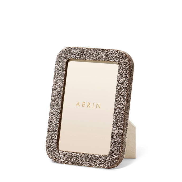 Modern Shagreen Chocolate Frame