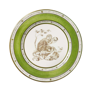 Monkeys No. 7 Green Plate Set