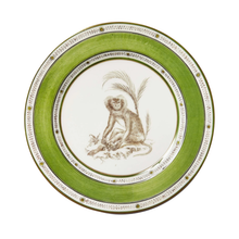 Load image into Gallery viewer, Monkeys No. 6 Green Plate Set