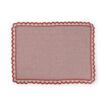 Load image into Gallery viewer, Scallop Terracota Placemat, Set of 4