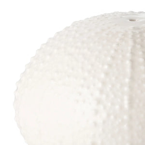 Sea Urchin White Salt & Pepper Shakers