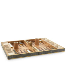 Load image into Gallery viewer, Shagreen Backgammon Set