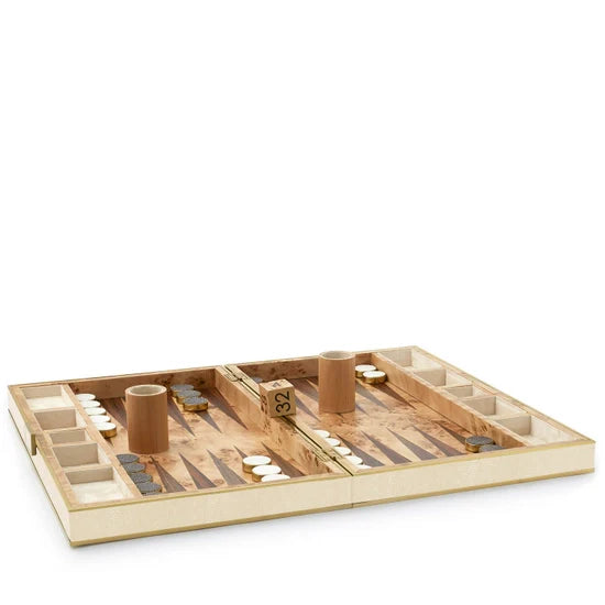 Shagreen Backgammon Set