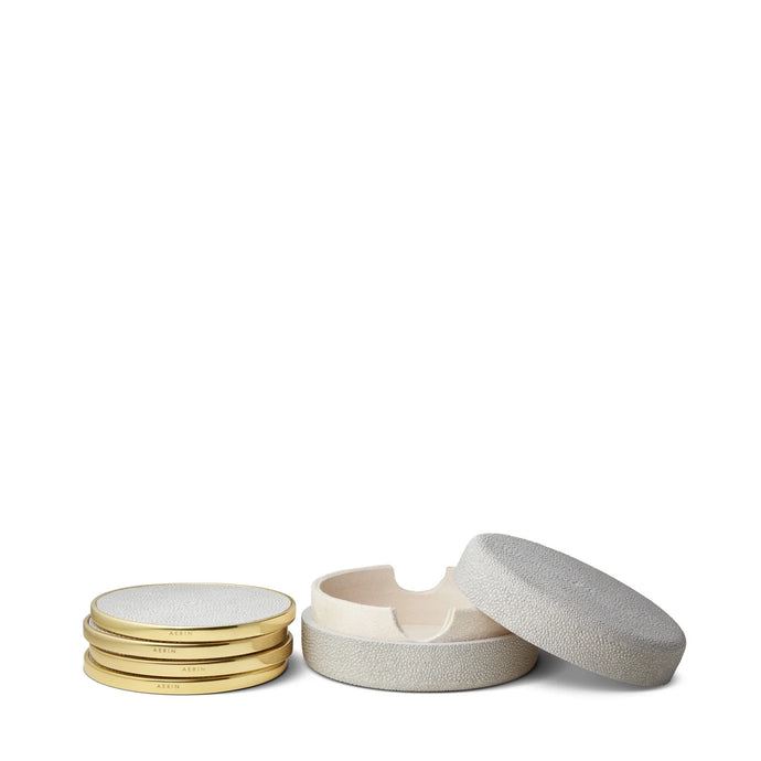 Shagreen Coasters, Set of 4