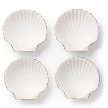 Load image into Gallery viewer, Shell Appetizer Plates, Set of 4