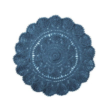 Load image into Gallery viewer, Sisila Navy Round Placemat