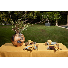 Load image into Gallery viewer, Linen Sateen Mustard Tablecloth