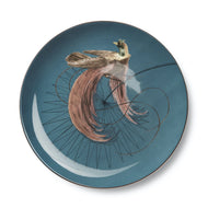 Birds of Paradise Blue Plate Set