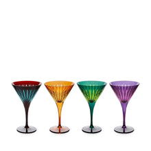 Load image into Gallery viewer, Prism Martini Glasses, Set of 4