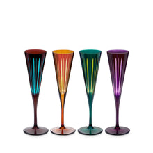 Load image into Gallery viewer, Prism Champagne Flutes, Set of 4
