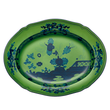 Load image into Gallery viewer, Oriente Italiano Malachite Medium Oval Platter