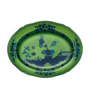 Oriente Italiano Malachite Round Flat Platter