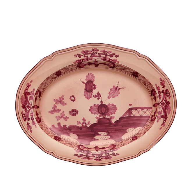 Oriente Italiano Vermiglio Medium Oval Platter
