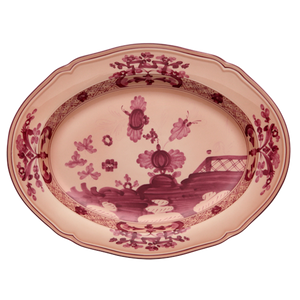 Oriente Italiano Vermiglio Oval Platter