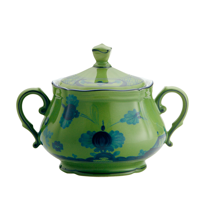 Oriente Italiano Malachite Sugar Bowl