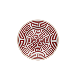 Labirinto Scarlatto Dessert Plate, Set of 2