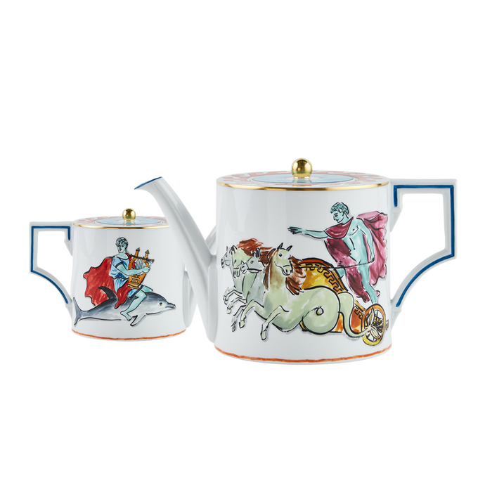 Il Viaggio Di Nettuno Teapot With Cover