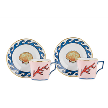 Load image into Gallery viewer, Il Viaggio Di Nettuno Coffee Cup &amp; Saucer, Set of 2