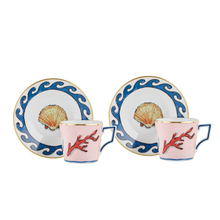 Load image into Gallery viewer, Il Viaggio Di Nettuno Tea Cup &amp; Saucer, Set of 2