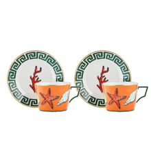 Load image into Gallery viewer, Il Viaggio Di Nettuno Tea Cup &amp; Saucer, Set of 2