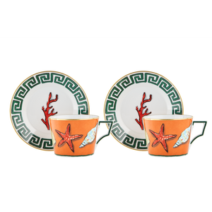 Il Viaggio Di Nettuno Coffee Cup & Saucer, Set of 2