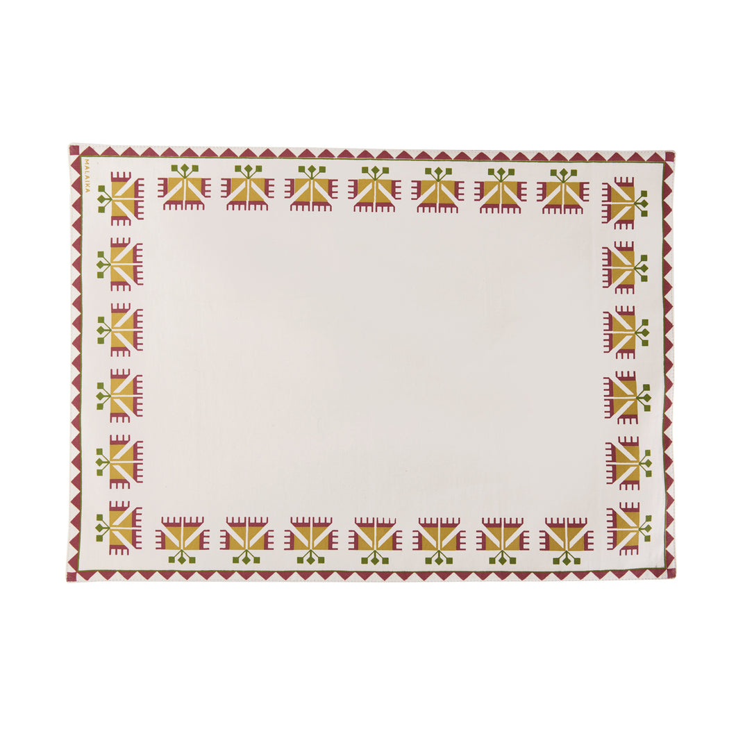 Carnation Placemat, Set of 4