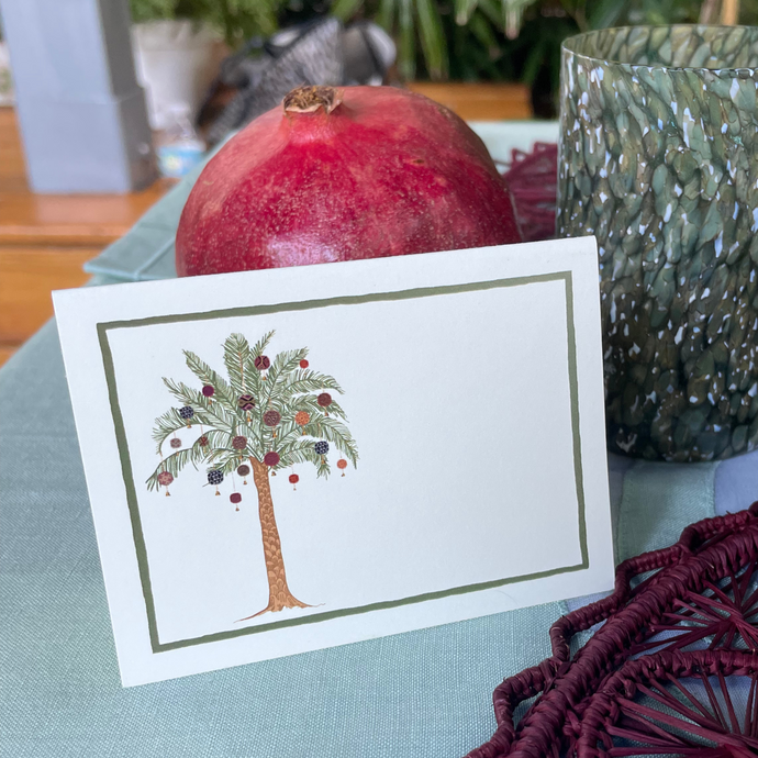 Christmas Tree Place Card, Set of 12