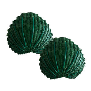 Caracol Green Napkin Rings, Set of 6