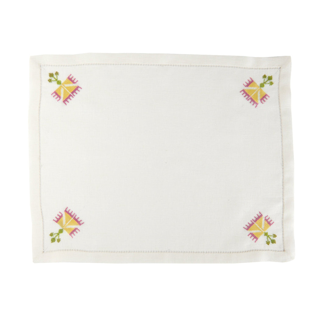 Ottomane Carnation Placemat, Set of 4
