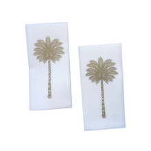 Load image into Gallery viewer, Gold Palm Disposable Hand Towels, Set of 12