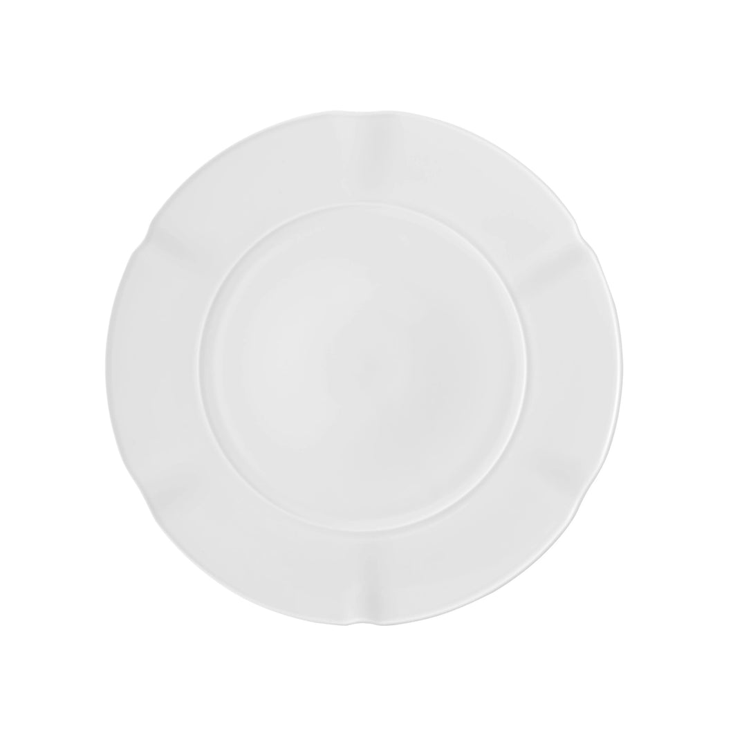 Crown White Charger Plate, Set of 2