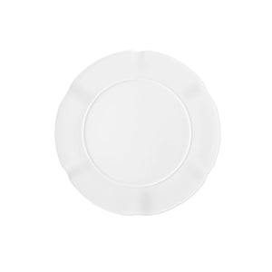 Crown White Dessert Plate, Set of 4