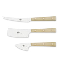 Load image into Gallery viewer, White Lucite Cheese Knife Set, 3 Knives