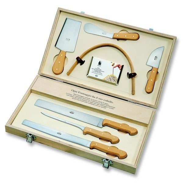 Boxwood Italiani Cheese Knife Set, 7 Knives