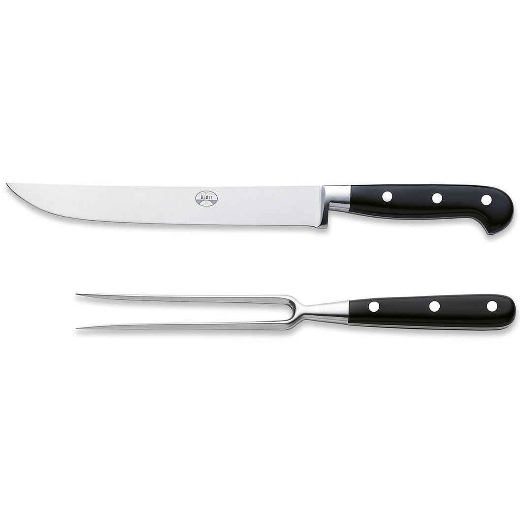 Black Lucite Carving Set
