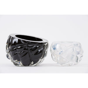Black Cut Vase