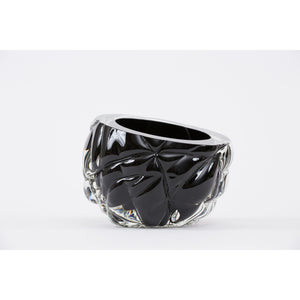 Black Cut Vase